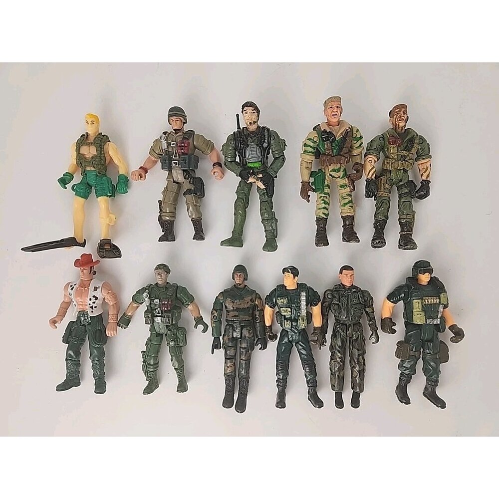 Vintage Mini 4" Solider Action‎ Figures Mix 1990-2000s